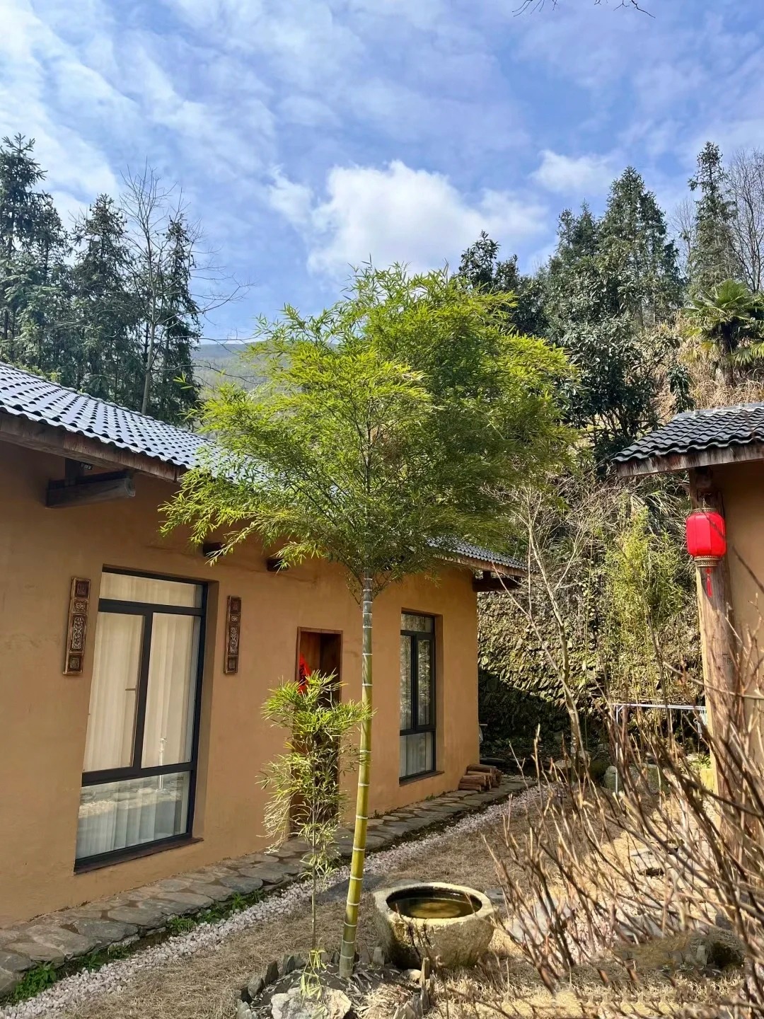 稻草夯土漆廠家#仿夯土稻草漆#藝術涂料廠家#農家小院改造