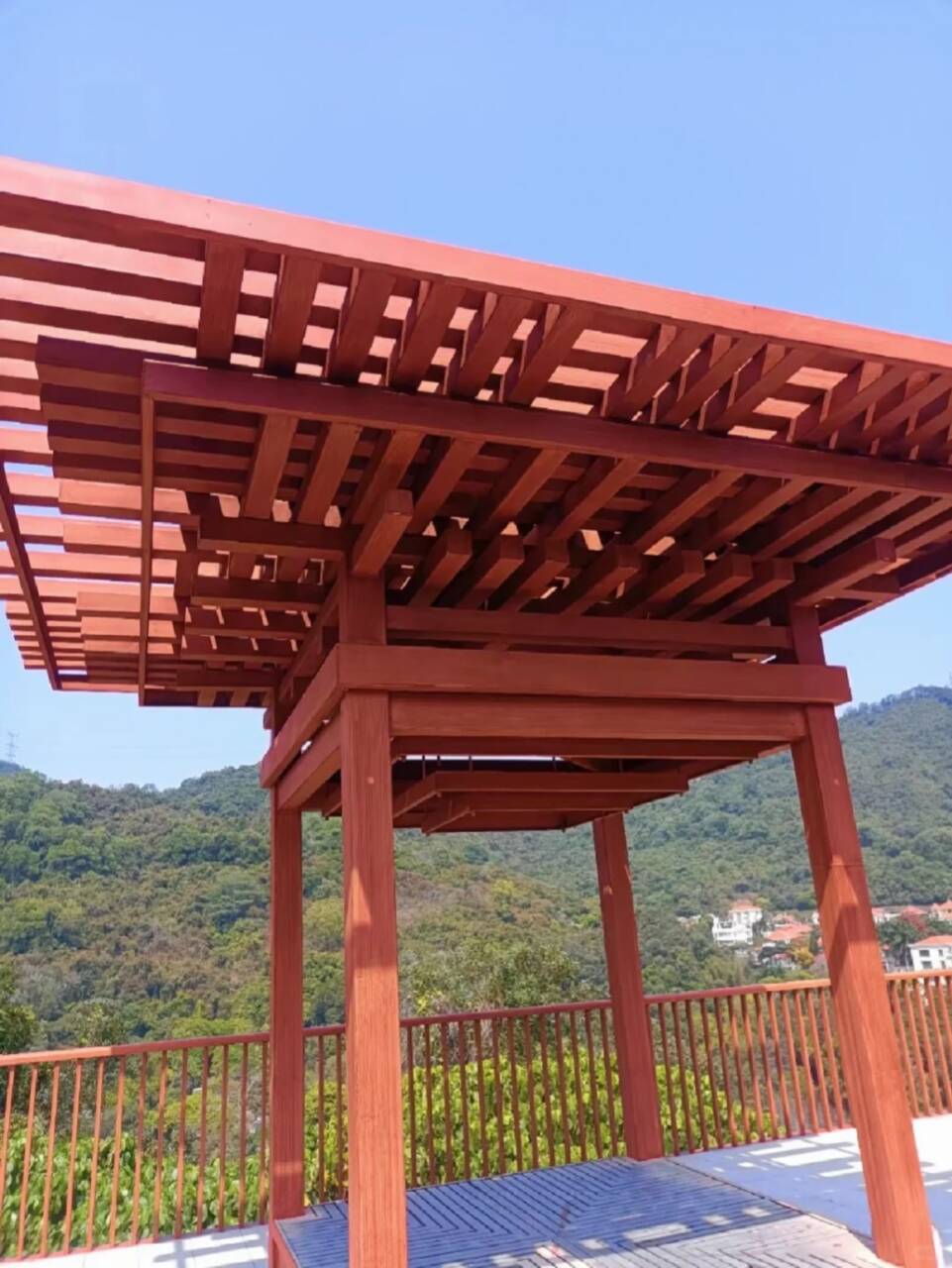 方鋼圓管木紋漆廠家施工
