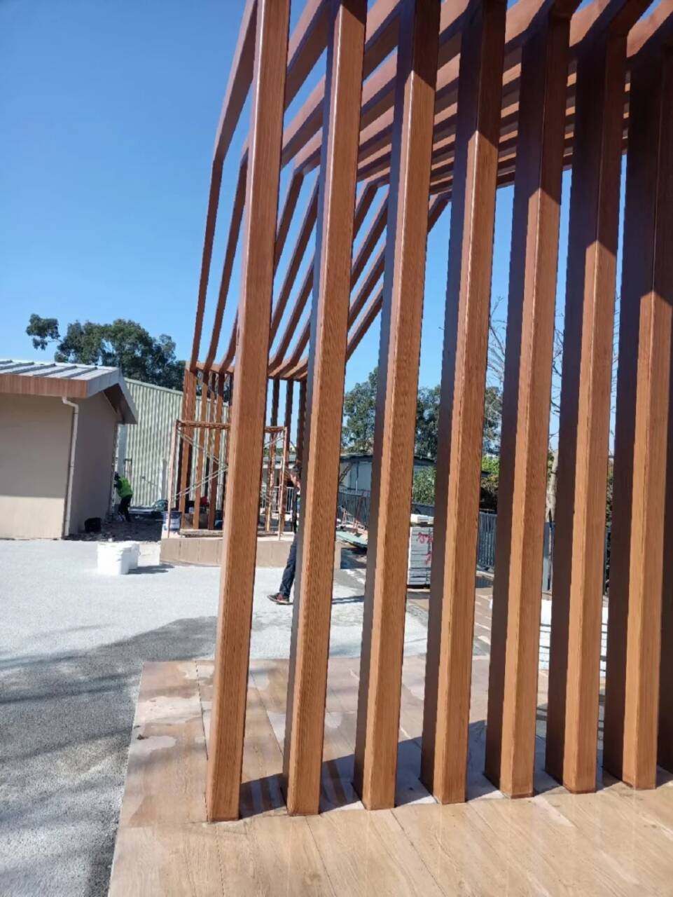 涼亭花架木紋漆源頭工廠