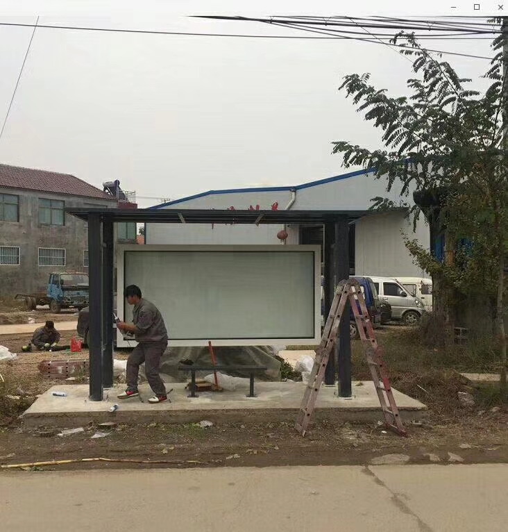 高端電子站牌候車亭全國配送實拍展現