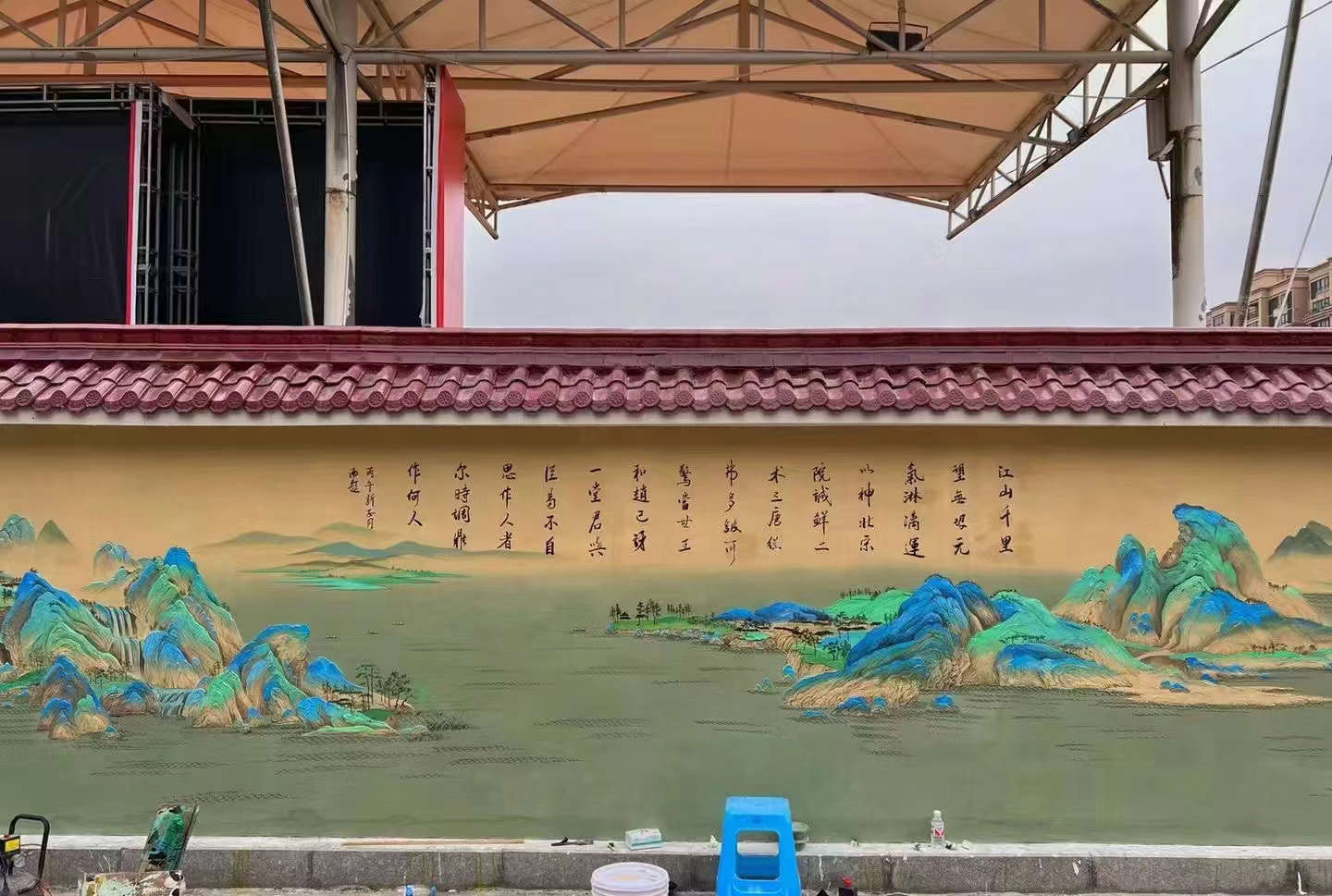 襄陽(yáng)保康棗陽(yáng)文化墻彩繪手繪墻繪畫工作室